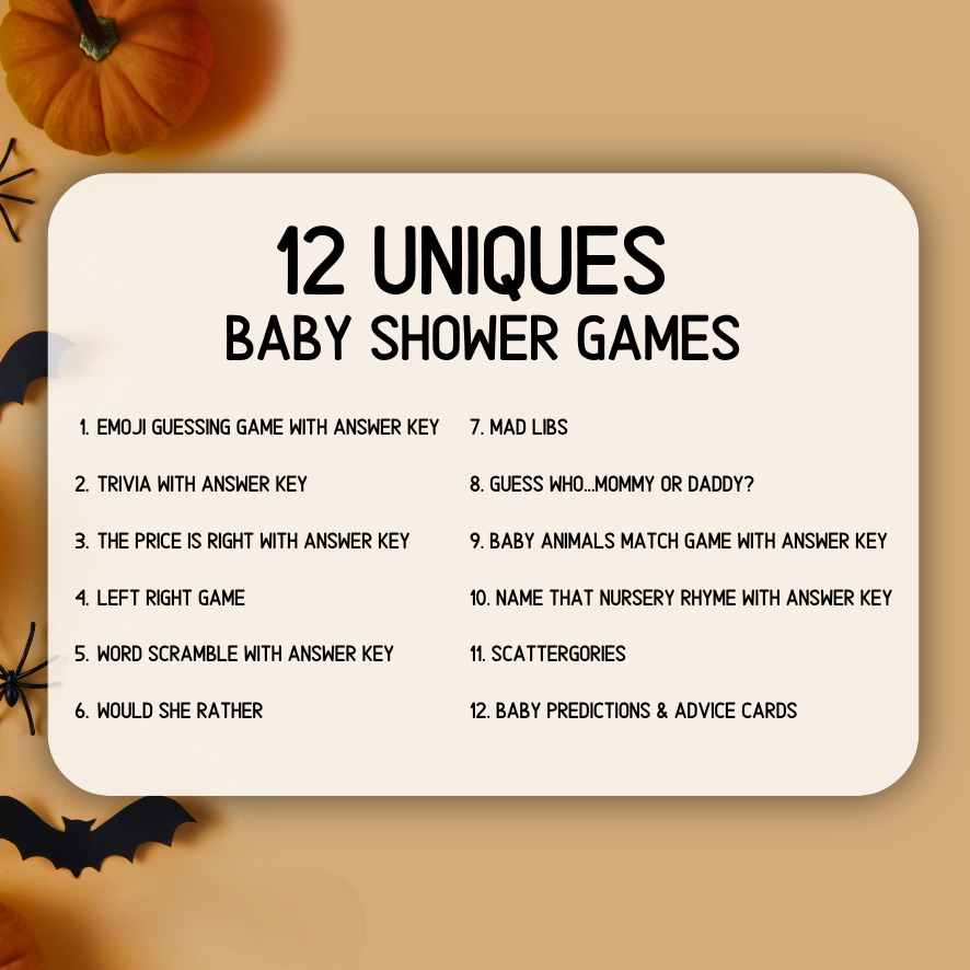 printable baby shower games