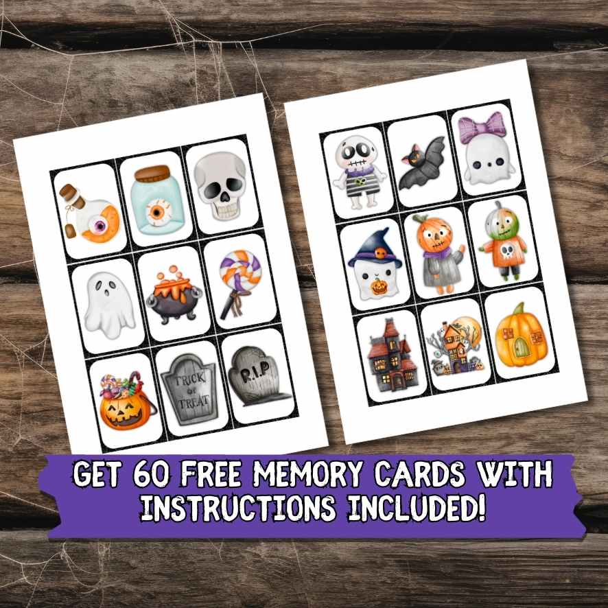 Halloween Memory Card Game