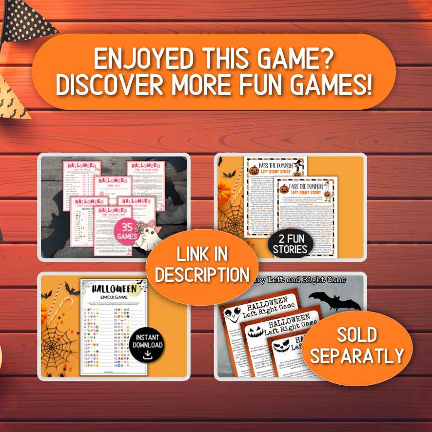 Instant Download Halloween Games