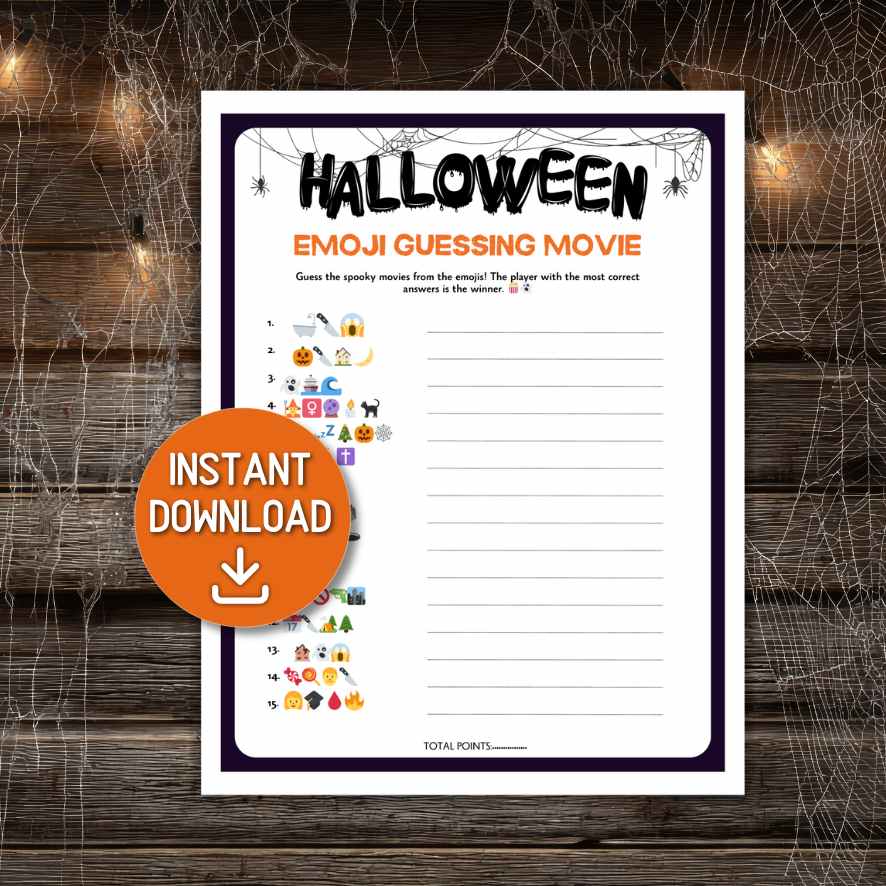 halloween emoji pictionary quiz