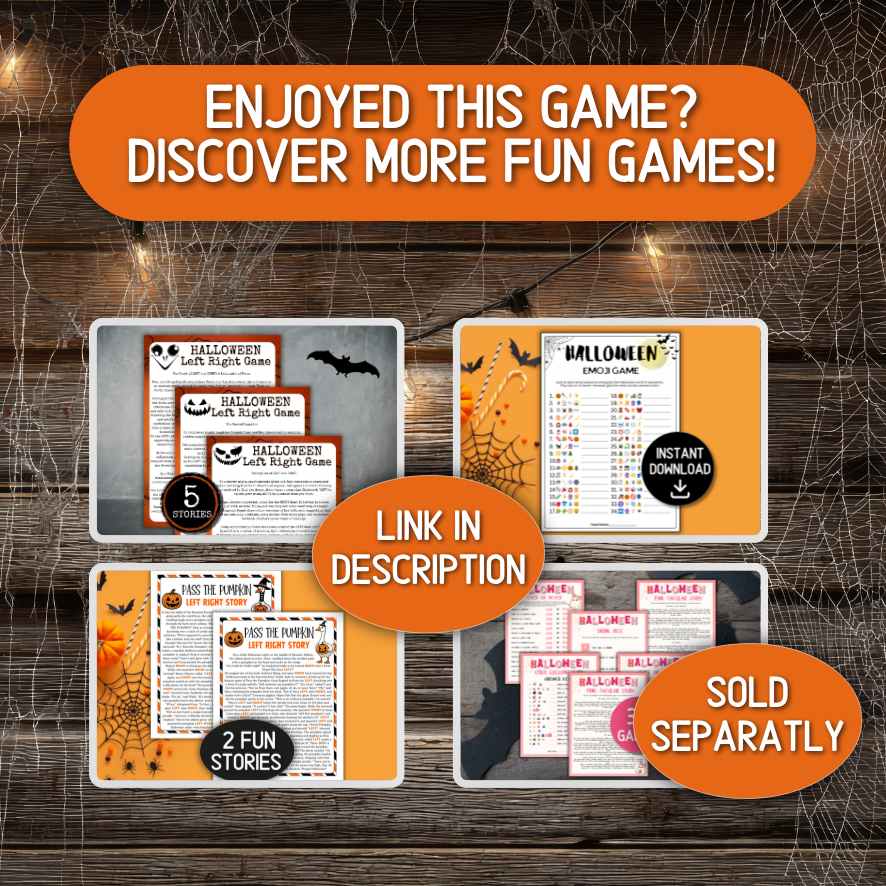 Printable Halloween party games