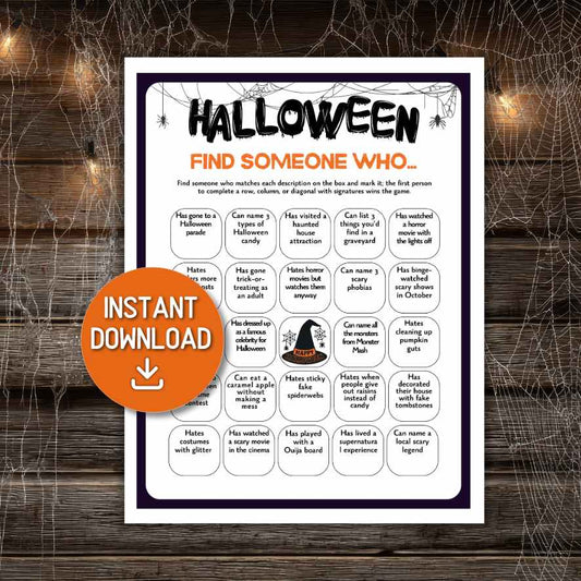 halloween find someone who