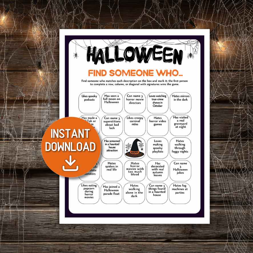 halloween find someone who bingo game