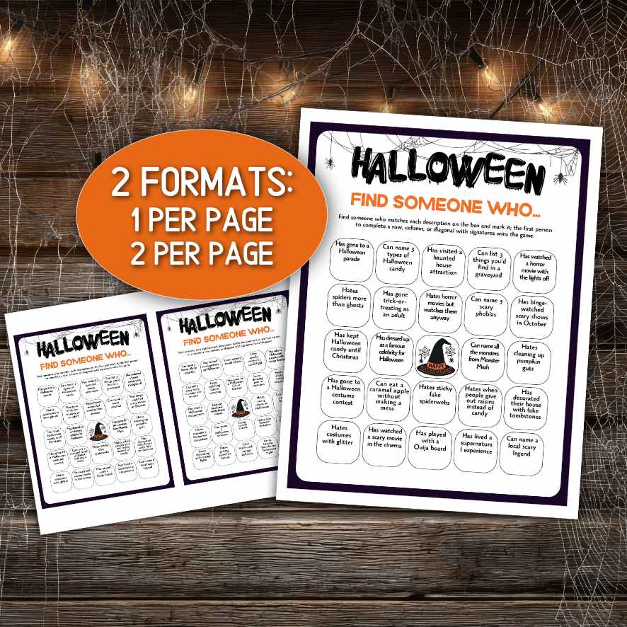 halloween mingle bingo