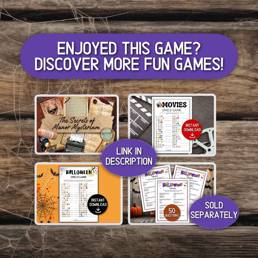 Adult Halloween Game Night