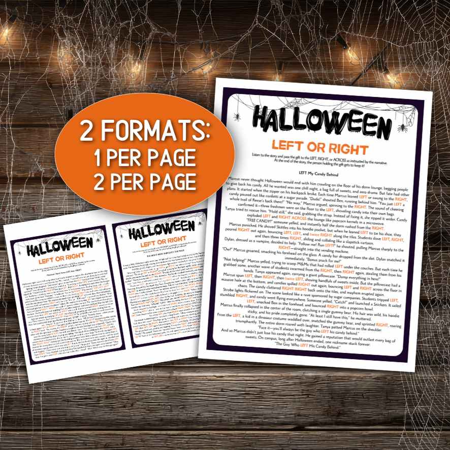 Halloween Left Right Game