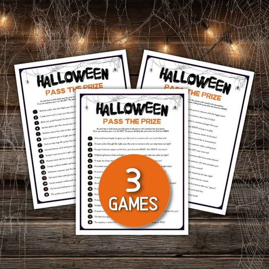halloween pass the prize game