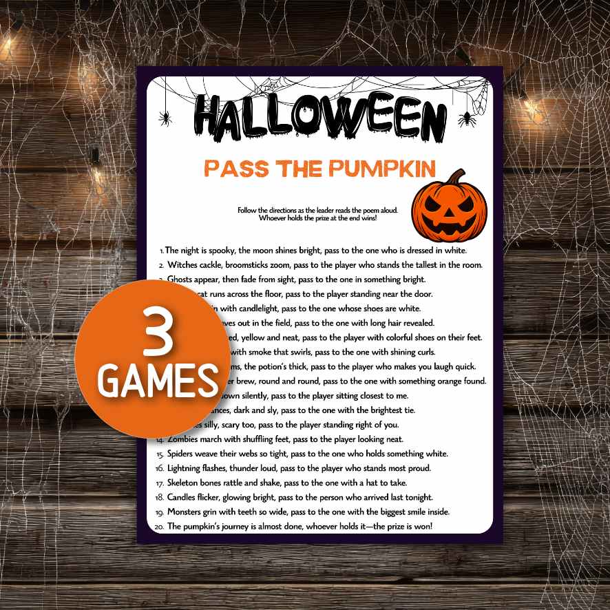 halloween pass the pumpkin story