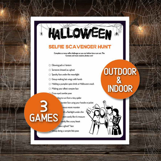 halloween selfie scavenger hunt