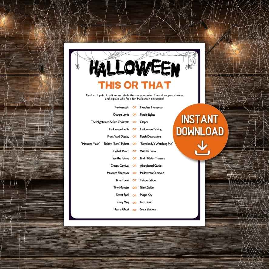 halloween icebreaker game

