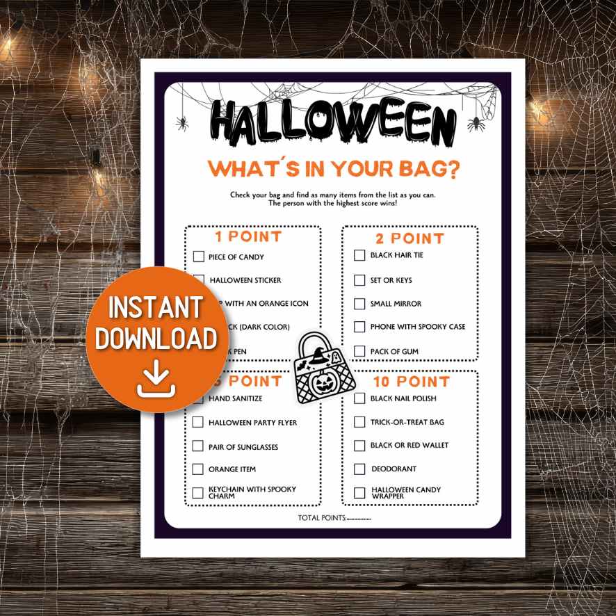 halloween what´s in your bag