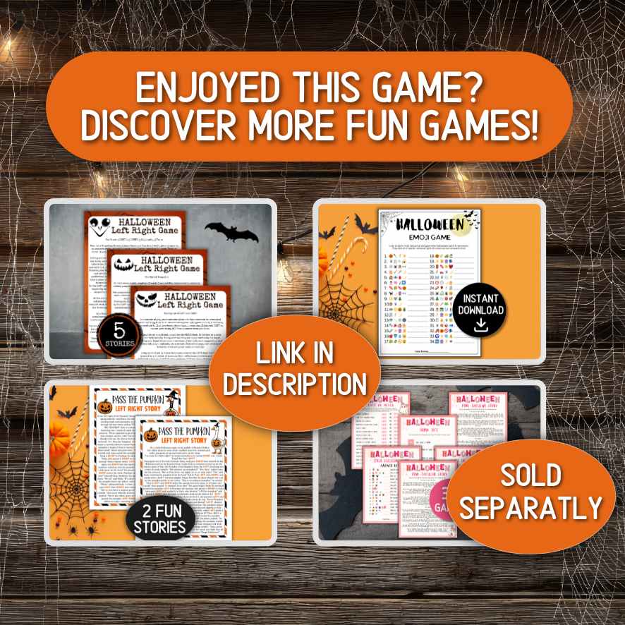 Printable Halloween party games