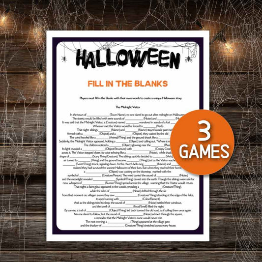 halloween mad libs fill in the blanks