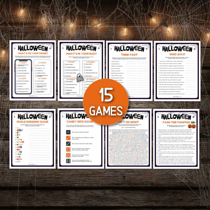 halloween games bundle for family and friends