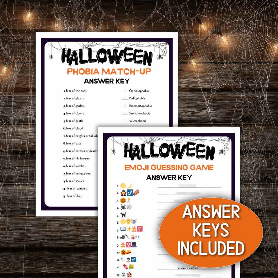 Printable Halloween Activities