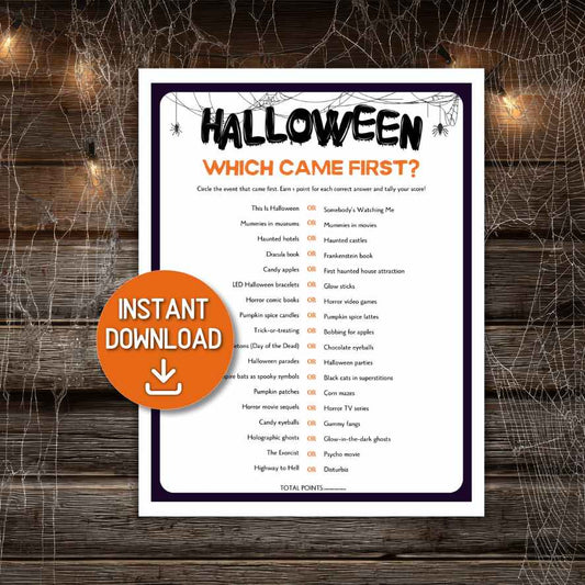 Halloween which came first game