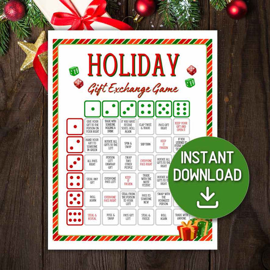 roll the dice holiday game