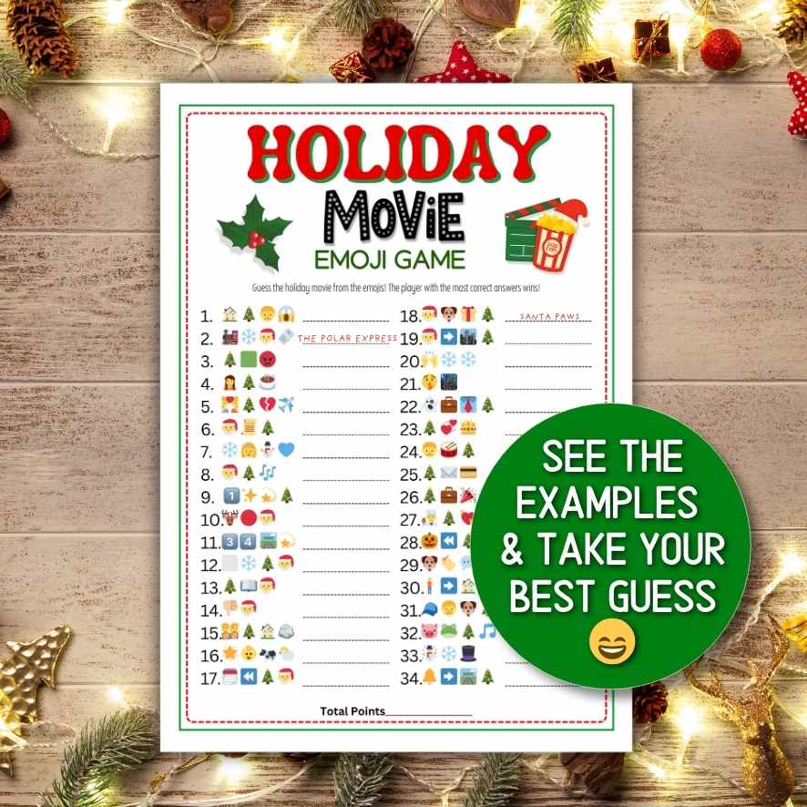 holiday emoji game