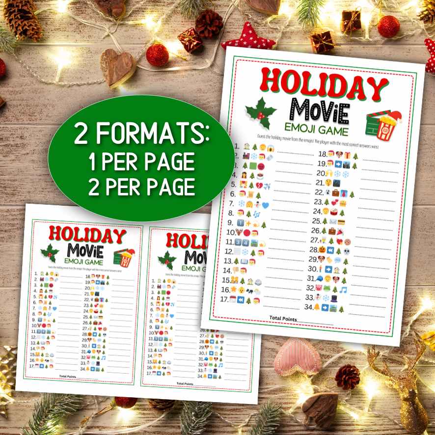 holiday emoji guessing game

