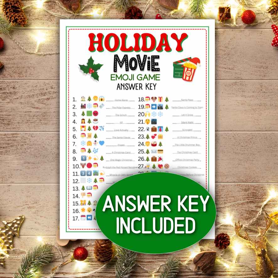 holiday emoji quiz pictionary

