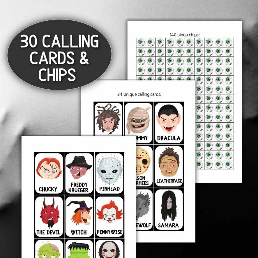 Halloween Bingo Cards
