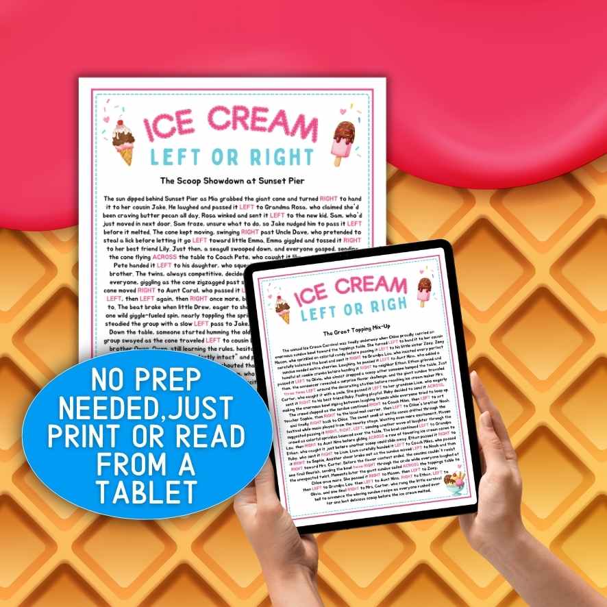ice cream passing game