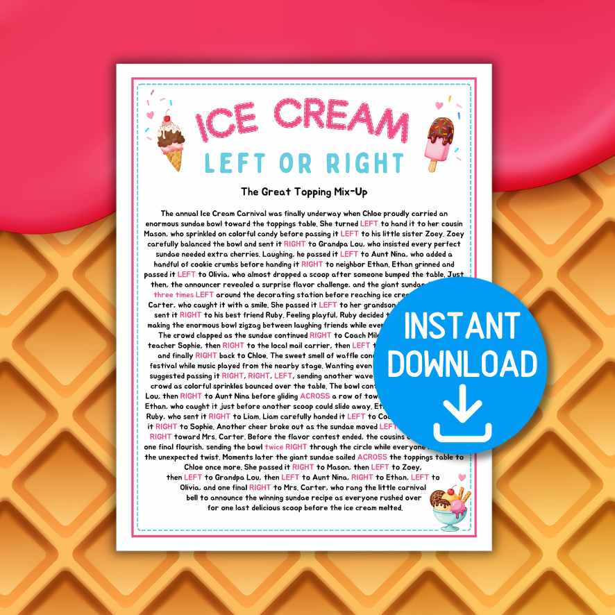ice cream pass the story