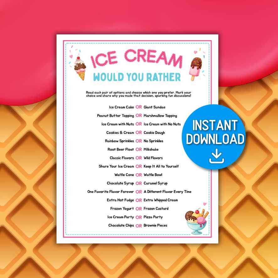 ice cream party game