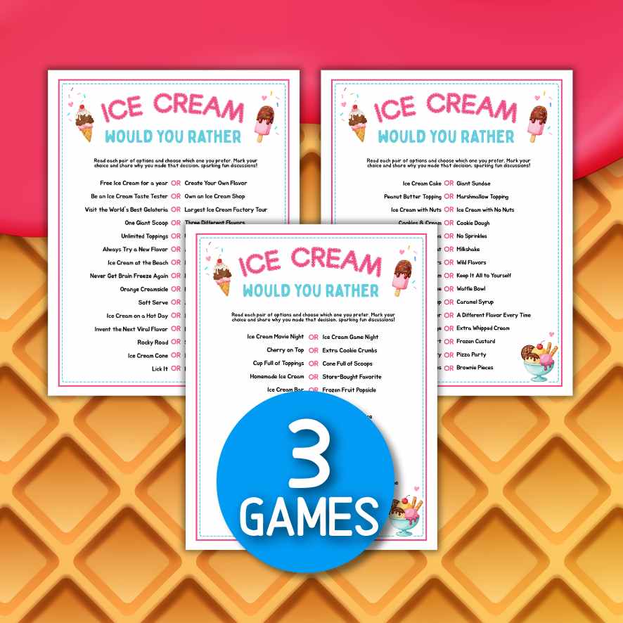 ice cream would you rather game