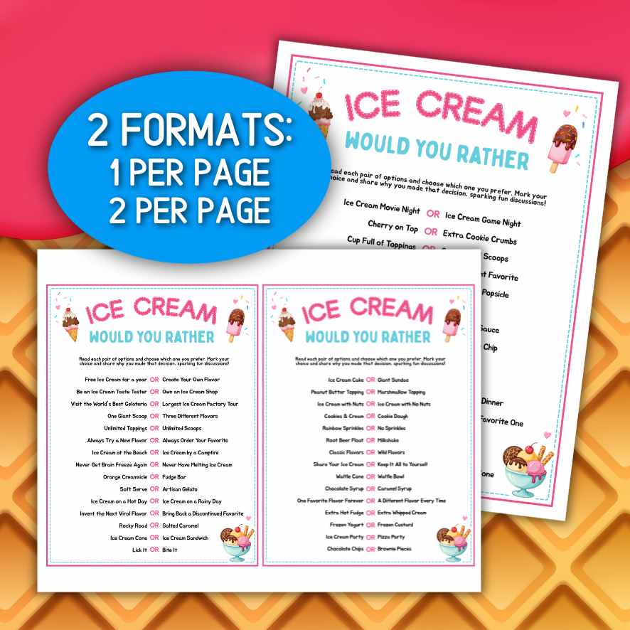 ice cream activity for kids