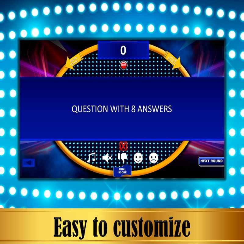 FAMILY FRIENDLY FEUD POWERPOINT GAME BLANK TEMPLATE