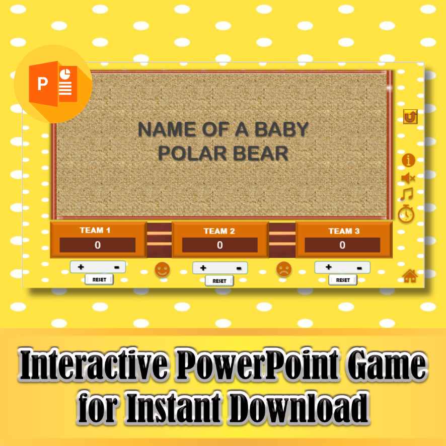 BABY SHOWER POWERPOINT GAME The Game Room
