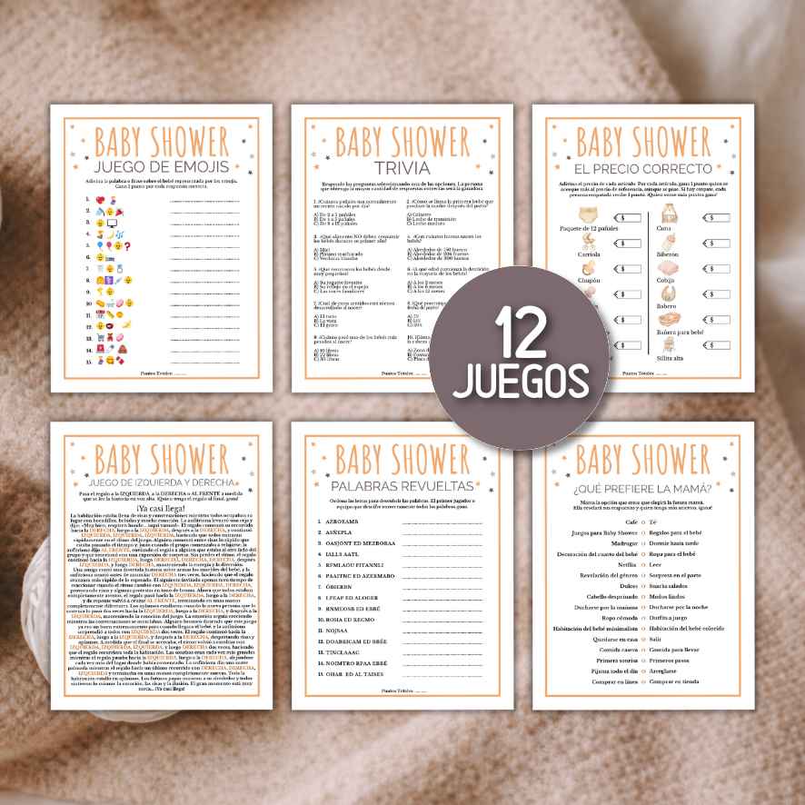 juegos baby shower en español