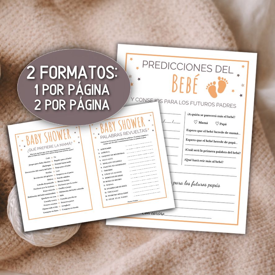 juegos para baby shower
