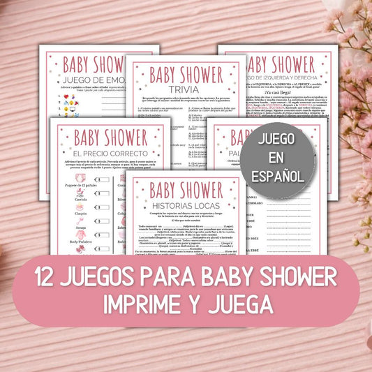 juegos baby shower en español para imprimir