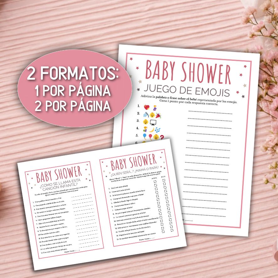juegos baby shower en español