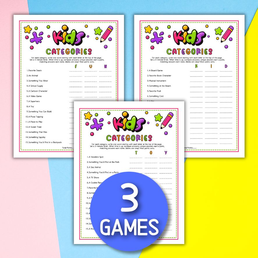 scattergories for tweens