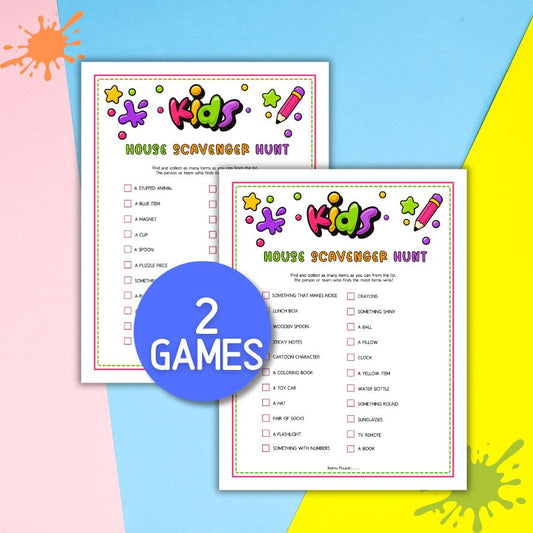 house scavenger hunt printable