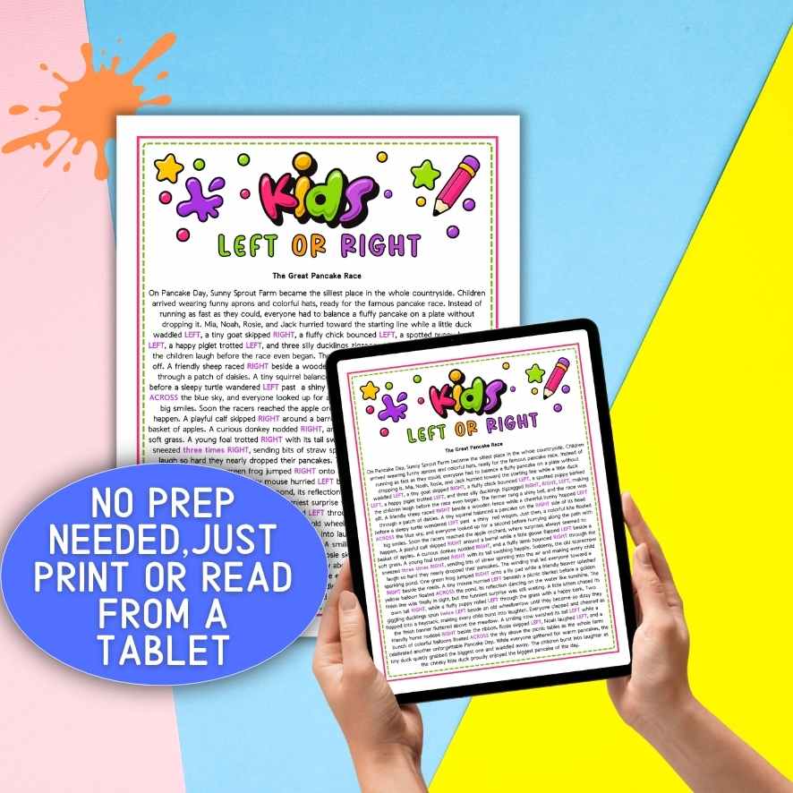left right classroom game