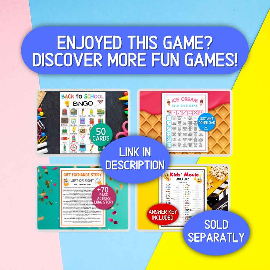 printable party games for kids