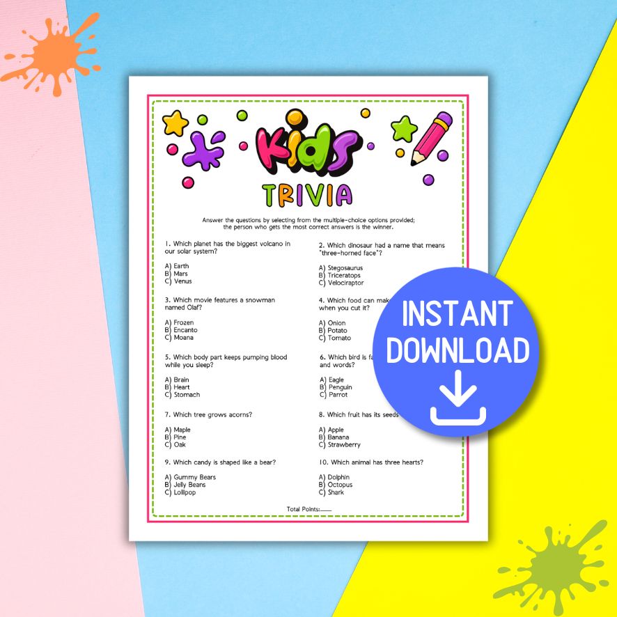 kids quiz game

