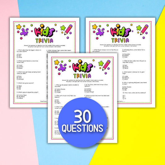 kids trivia game printable

