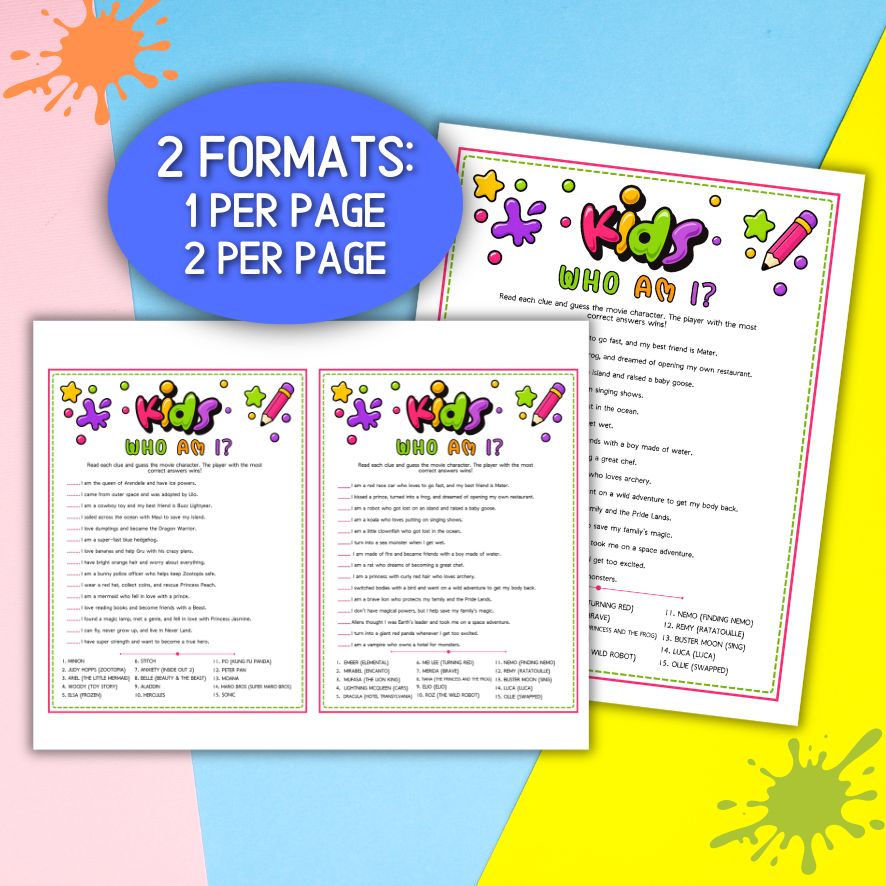 printable guessing game