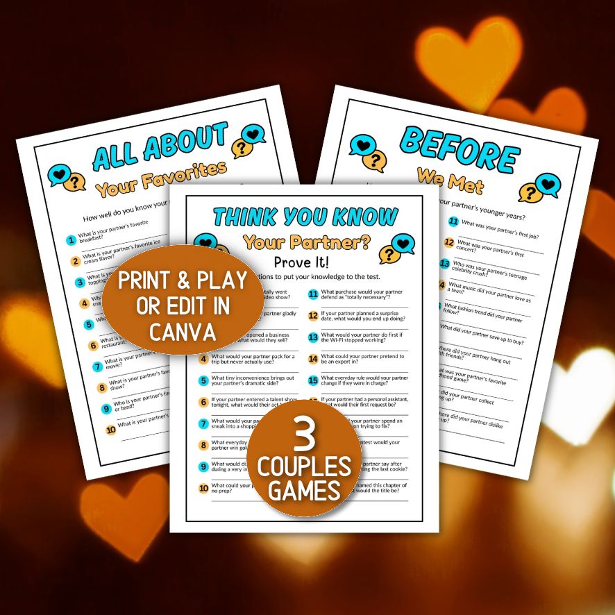 how well do you know your partner game