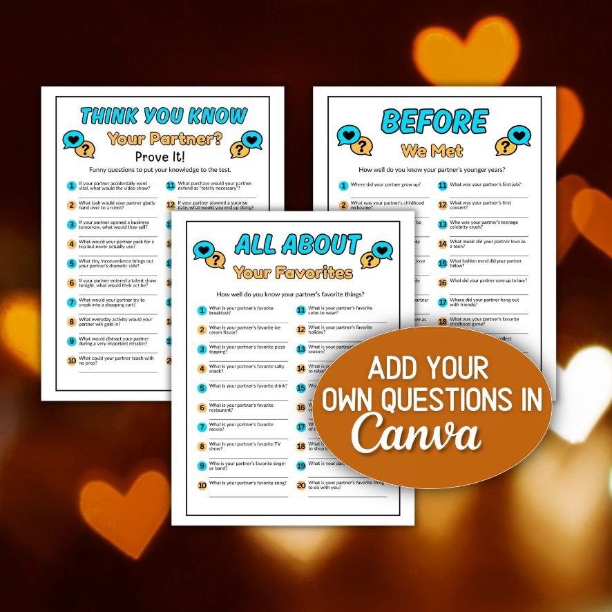 know your partner printable couples games
