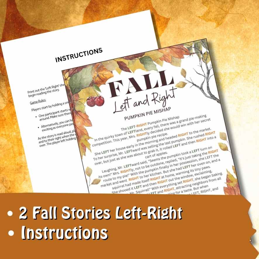 FALL LEFT RIGHT GAME PRINTABLE – The Game Room