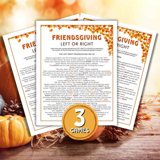 Left Right Friendsgiving Game