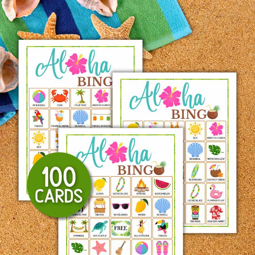 summer bingo printable