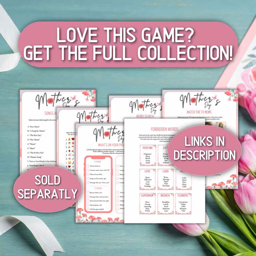 mothers day games printable

