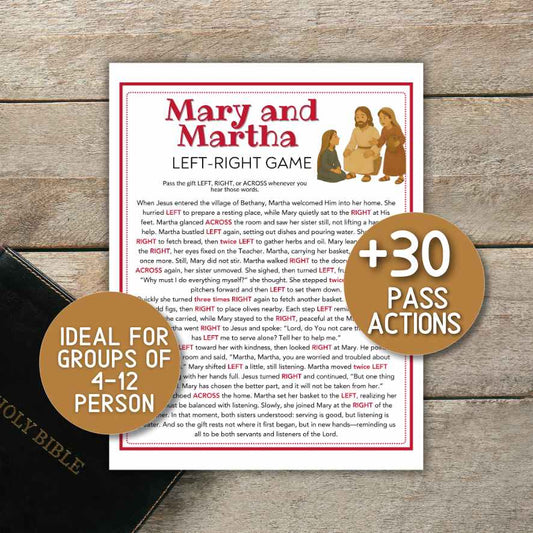 Mary and Martha left right game